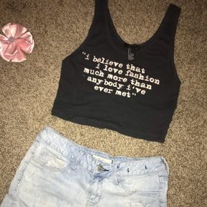 Tank top crop top